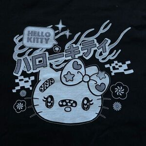 Hello Kitty Black Graphic T-Shirt